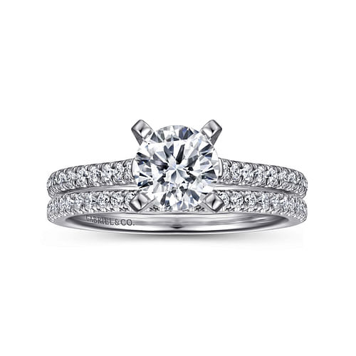 Joanna - Platinum Round Diamond Engagement Ring - 0.23 ct - Shot 4