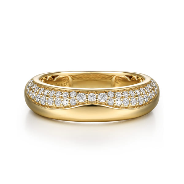 Sculptural Wedding Band