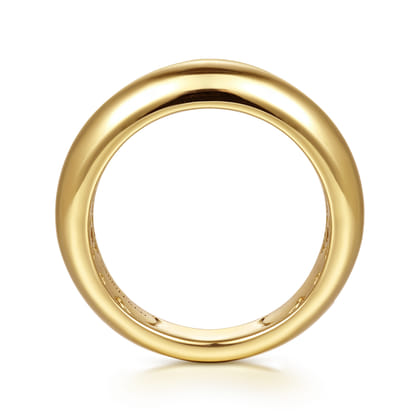 Jojo - 14K Yellow Gold Beads setting Diamond Anniversary Band