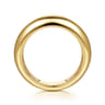 Straight Wedding Ring in 14k Yellow Gold with Round Natural Diamond at Gabriel & Co.