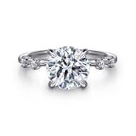 Joplin - 14K White Gold Round Diamond Engagement Ring