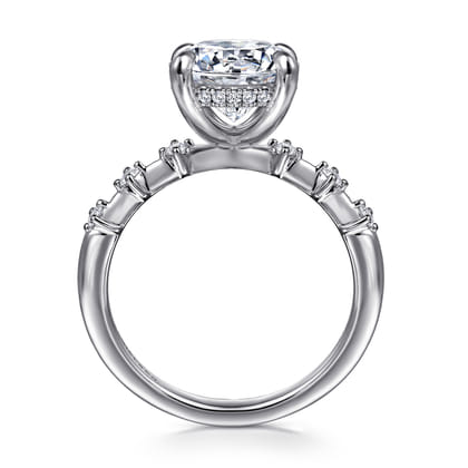 Joplin - 14K White Gold Round Diamond Engagement Ring