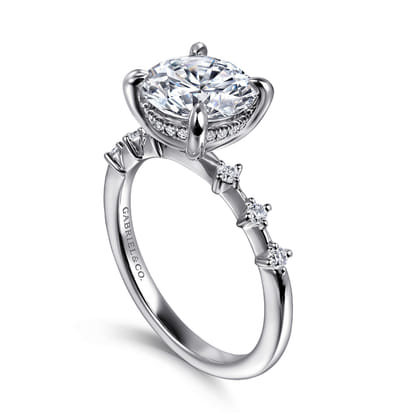 Joplin - 14K White Gold Round Diamond Engagement Ring