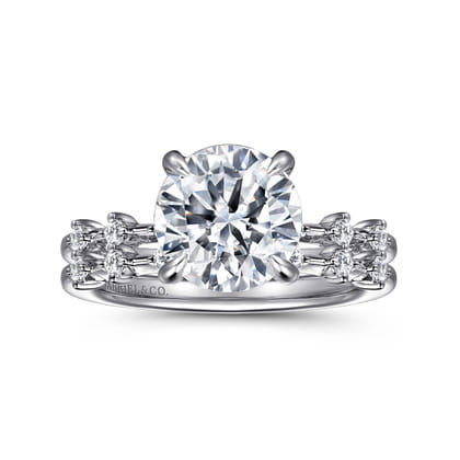 Joplin - 14K White Gold Round Diamond Engagement Ring