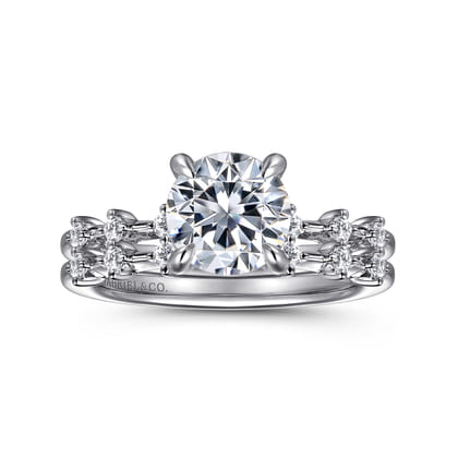 Joplin - 14K White Gold Round Diamond Engagement Ring