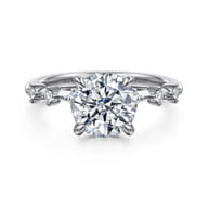 Joplin - 14K White Gold Round Diamond Engagement Ring