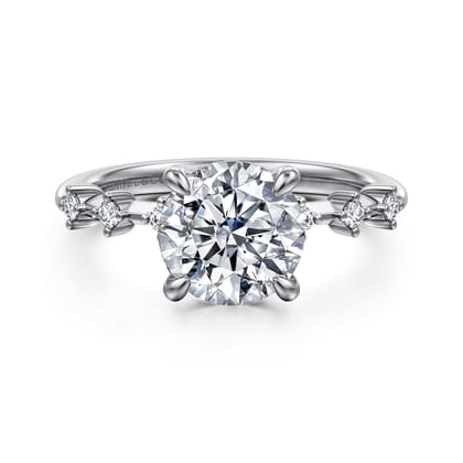 Joplin - 14K White Gold Round Diamond Engagement Ring