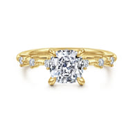 Joplin - 14K Yellow Gold Cushion Cut Diamond Engagement Ring