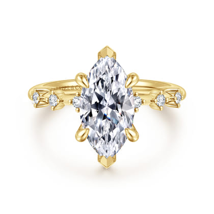 Joplin - 14K Yellow Gold Marquise Shape Diamond Engagement Ring
