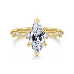 Joplin - 14K Yellow Gold Marquise Shape Diamond Engagement Ring