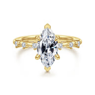 Joplin - 14K Yellow Gold Marquise Shape Diamond Engagement Ring