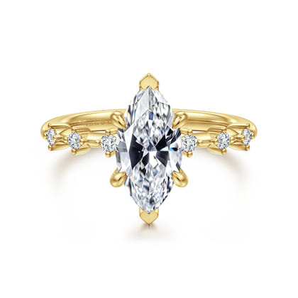 Joplin - 14K Yellow Gold Marquise Shape Diamond Engagement Ring