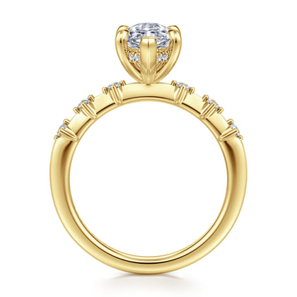Joplin - 14K Yellow Gold Marquise Shape Diamond Engagement Ring