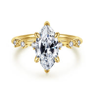 Joplin - 14K Yellow Gold Marquise Shape Diamond Engagement Ring
