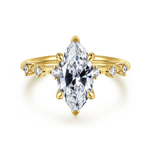 Joplin - 14K Yellow Gold Marquise Shape Diamond Engagement Ring