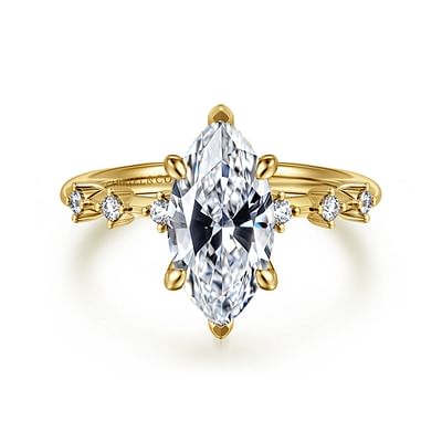 Joplin - 14K Yellow Gold Marquise Shape Diamond Engagement Ring