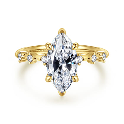 Joplin - 14K Yellow Gold Marquise Shape Diamond Engagement Ring