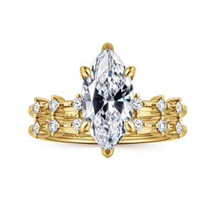 Joplin - 14K Yellow Gold Marquise Shape Diamond Engagement Ring
