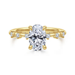 Joplin - 14K Yellow Gold Oval Diamond Engagement Ring