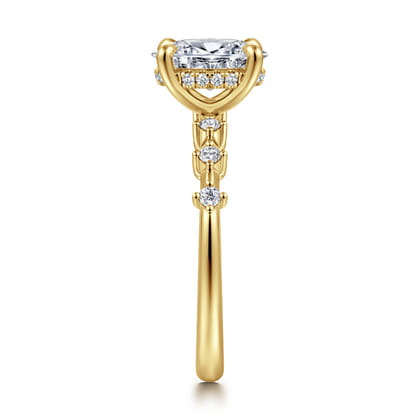 Joplin - 14K Yellow Gold Oval Diamond Engagement Ring