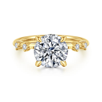 Joplin - 14K Yellow Gold Round Diamond Engagement Ring