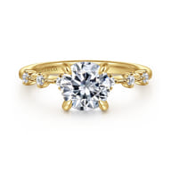 Joplin - 14K Yellow Gold Round Diamond Engagement Ring
