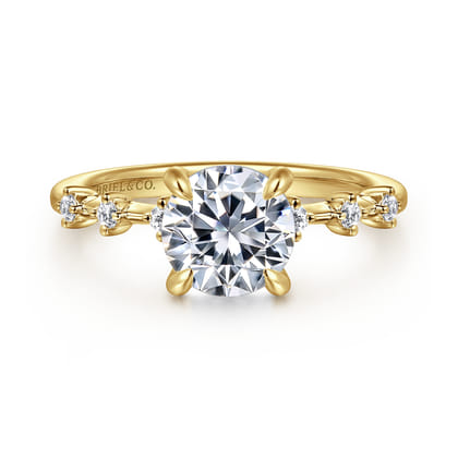 Joplin - 14K Yellow Gold Round Diamond Engagement Ring