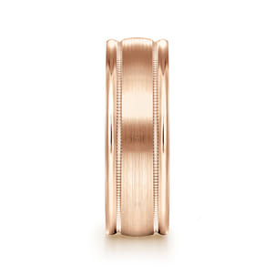 Joseph - 14K Rose Gold 7mm - Men's Wedding Band in Satin Finish