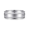 Joseph - 14K White Gold 7mm - Men's Wedding Band in Satin Finish