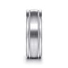 Joseph - 14K White Gold 7mm - Men's Wedding Band in Satin Finish