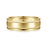 Joseph - 14K Yellow Gold 7mm - Men's Wedding Band in Satin Finish