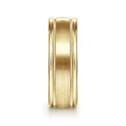 Joseph - 14K Yellow Gold 7mm - Men's Wedding Band in Satin Finish