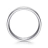 Josiah - 14K White Gold 6mm - Satin Polish Center and Milgrain Edge Men's Wedding Band