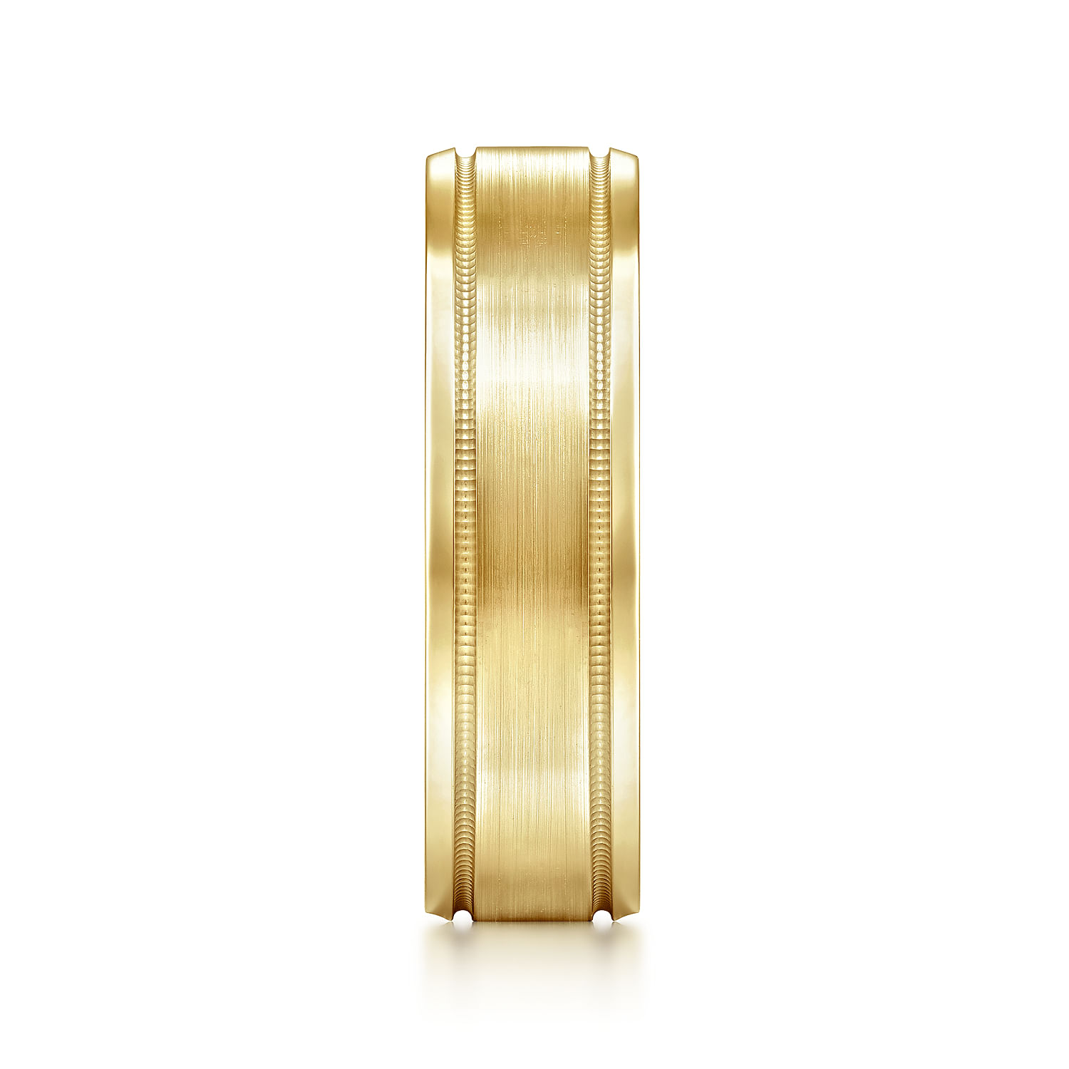 Men's Wide Band Band in 14k Yellow Gold | Gabriel & Co