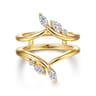 Enhancer Wedding Ring in 14k Yellow Gold with Marquise Natural Diamond at Gabriel & Co.