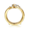 Enhancer Wedding Ring in 14k Yellow Gold with Marquise Natural Diamond at Gabriel & Co.