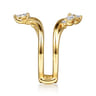 Enhancer Wedding Ring in 14k Yellow Gold with Marquise Natural Diamond at Gabriel & Co.