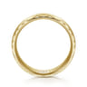 Julian - 14K Yellow Gold 6mm - Satin Finish Men's Wedding Band with Carved Edge