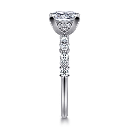Juliet - 14K White Gold Princess Cut Diamond Engagement Ring