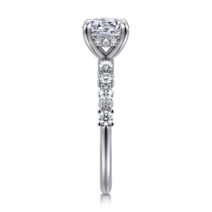 Juliet - 14K White Gold Round Diamond Engagement Ring