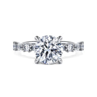 Juliet - 14K White Gold Round Diamond Engagement Ring