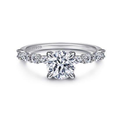 Juliet - Platinum Round Diamond Engagement Ring
