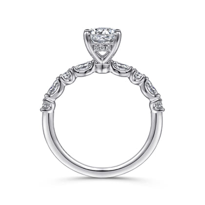 Juliet - Platinum Round Diamond Engagement Ring