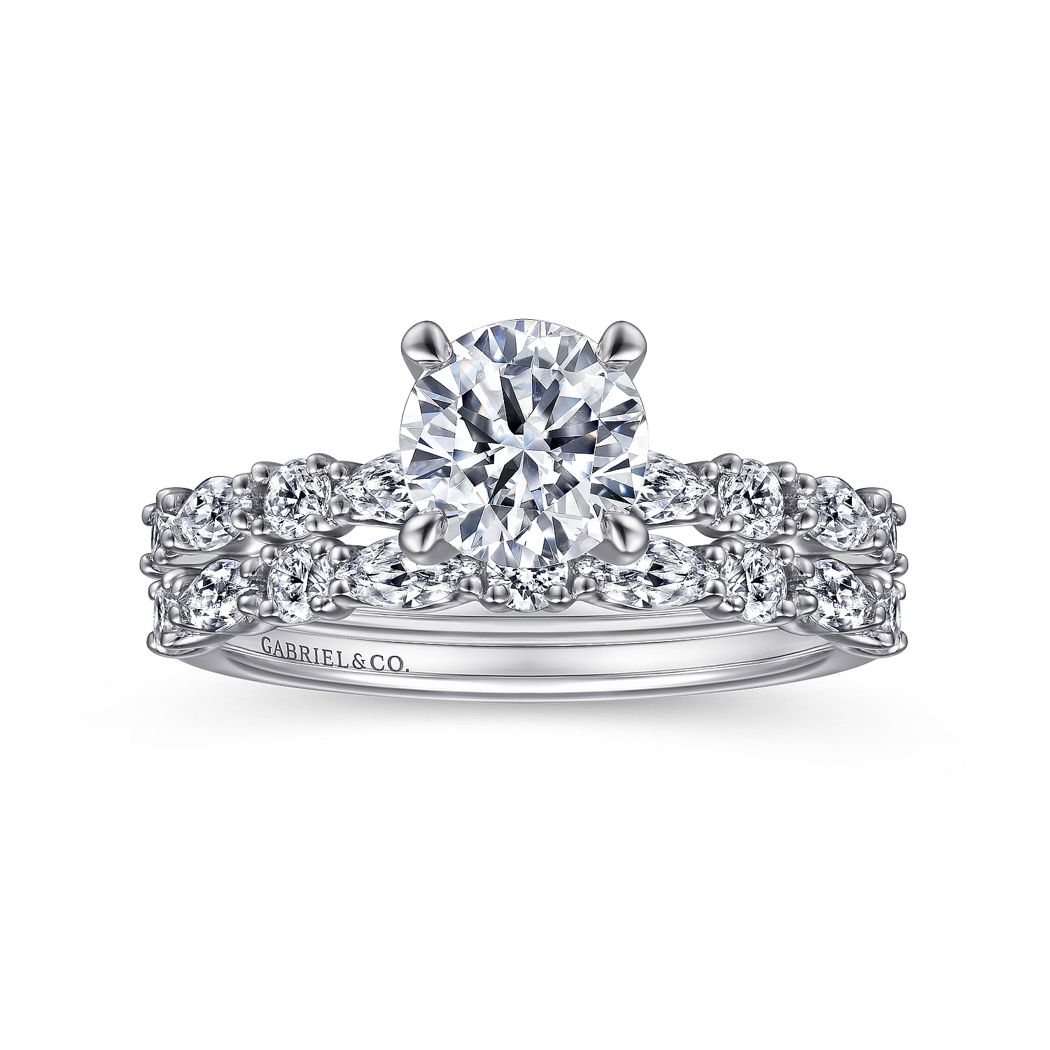 Juliet - Platinum Round Diamond Engagement Ring