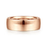 Kai - 14K Rose Gold 8mm Mens Wedding Band in High Polished Finish
