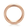 Kai - 14K Rose Gold 8mm Mens Wedding Band in High Polished Finish