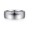 Kai - 14K White Gold 8mm - Men's Wedding Band in High Polished Finish
