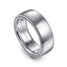 Kai - 14K White Gold 8mm - Men's Wedding Band in High Polished Finish