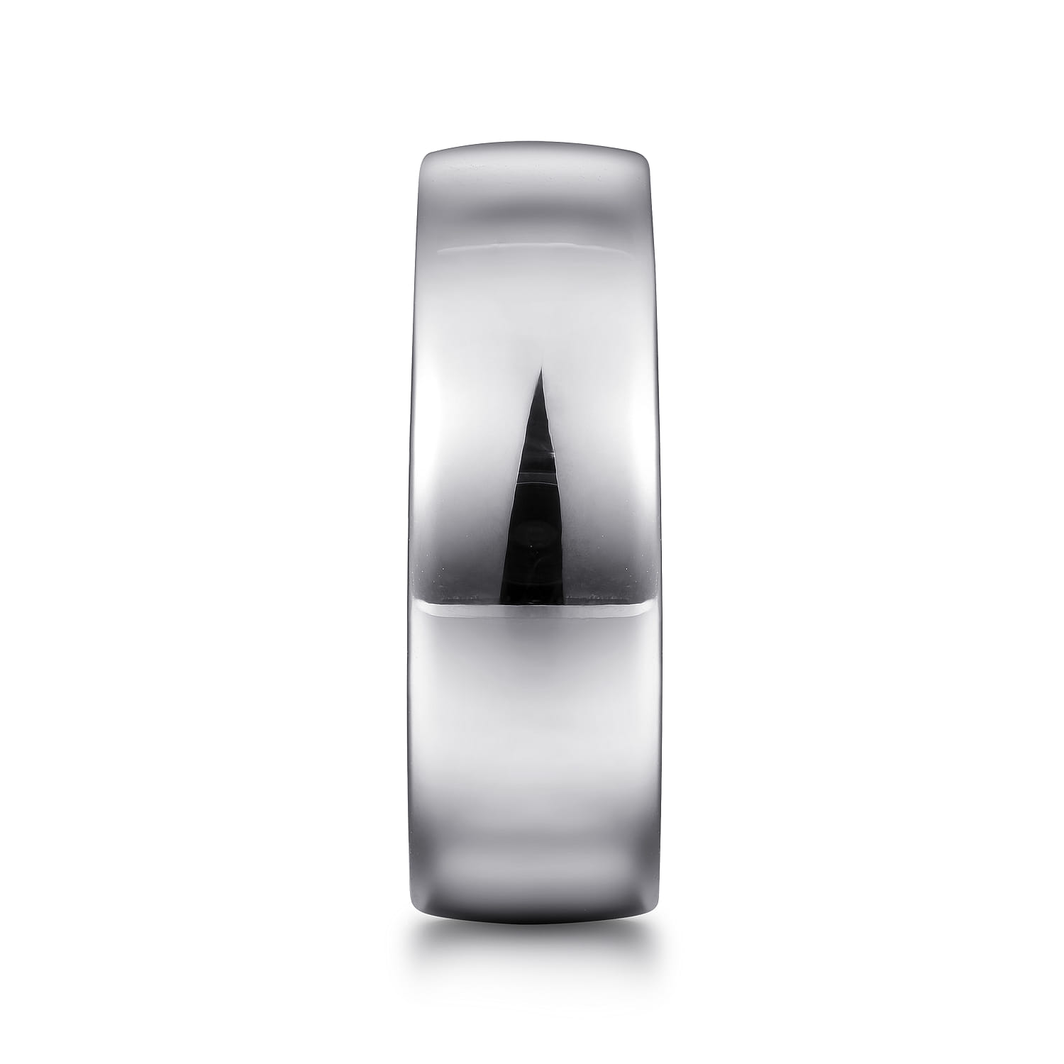 Kai - 14K White Gold 8mm - Men's Wedding Band in High Polished Finish