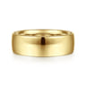 Kai - 14K Yellow Gold 8mm Mens Wedding Band in High Polished Finish
